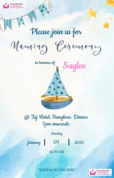 make naming ceremony invitation card - Invitation Card Template