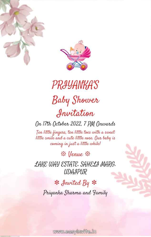 Design Modern Baby Shower Invitations - InvitePro