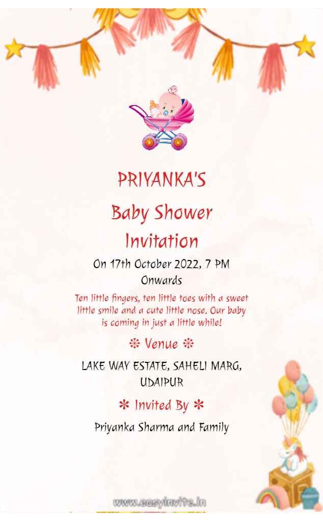 Design Floral Garden Baby Shower Invitations - InvitePro