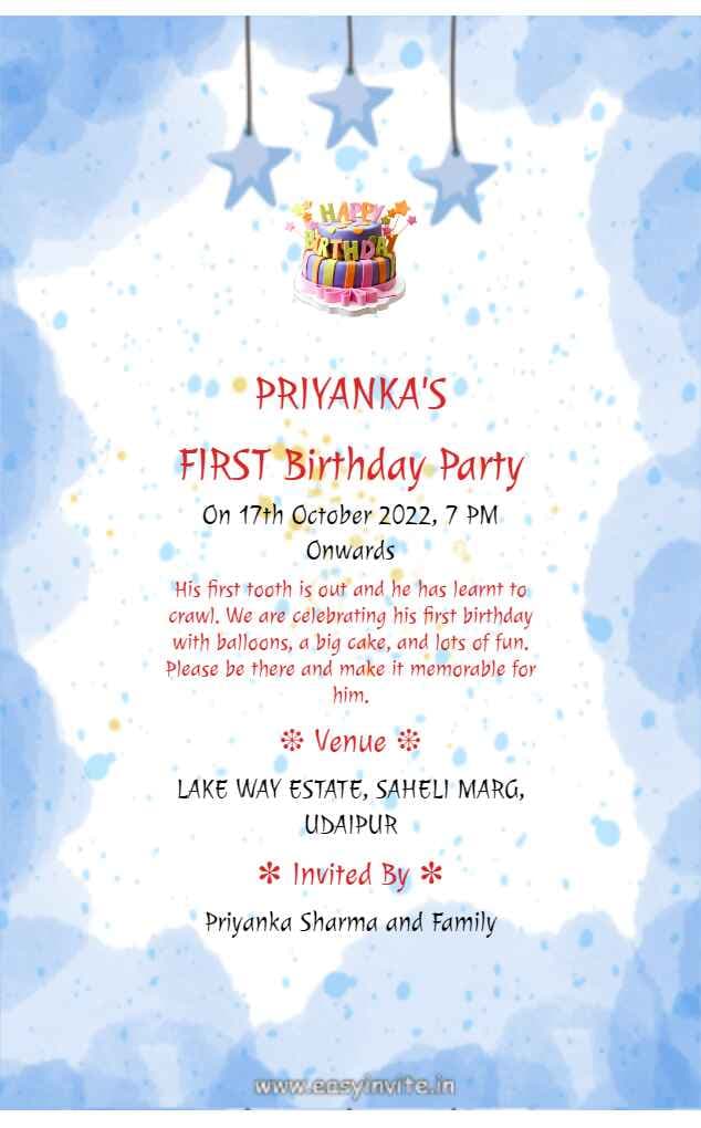 Design Personalized Birthday Invitations Online - InvitePro