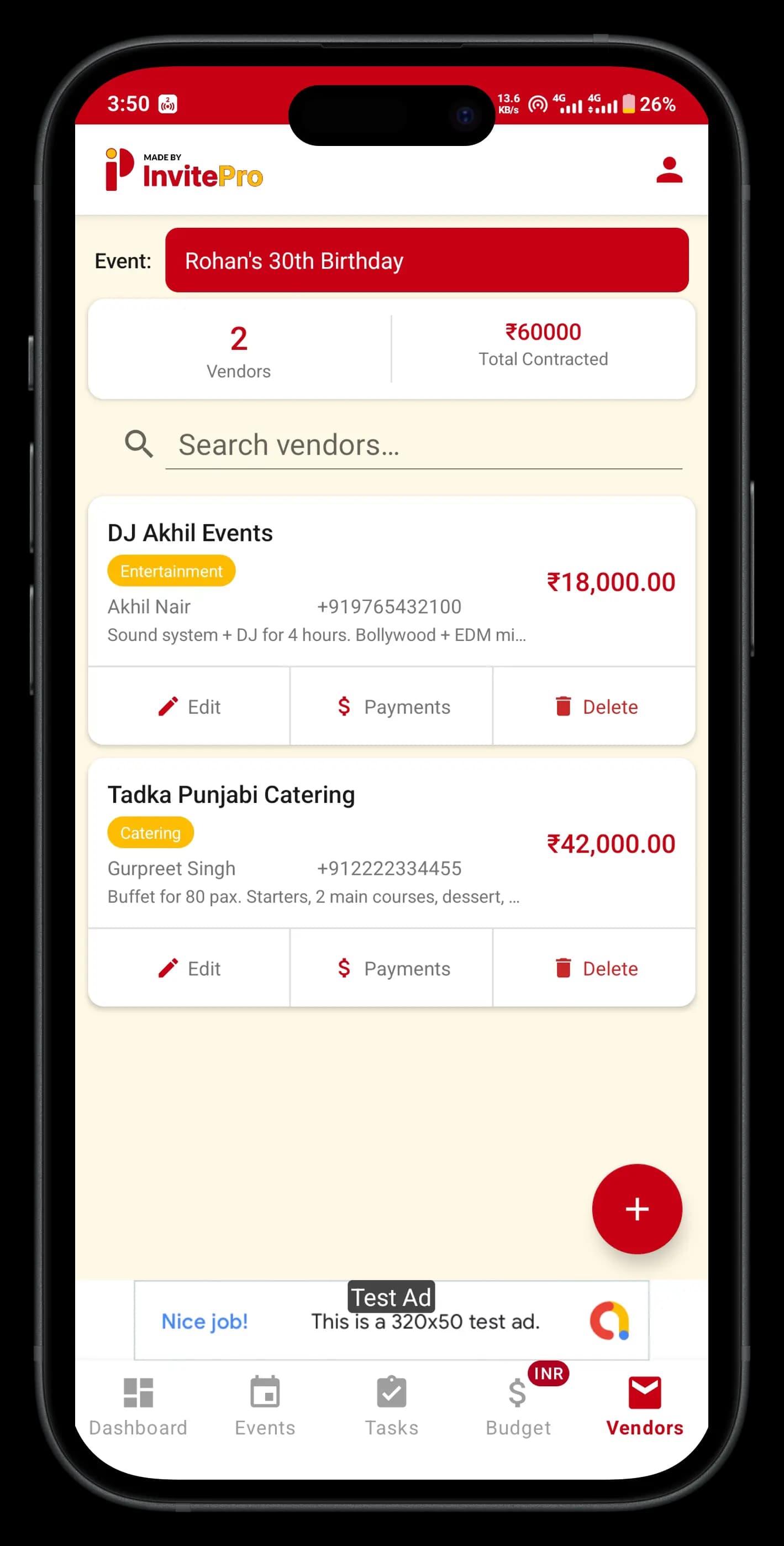 Vendors