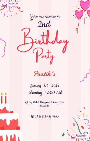 Custom Birthday Invitations with Photos - Invitation Card Template