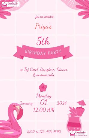 Unique Birthday Invitation Designs Online - Invitation Card Template
