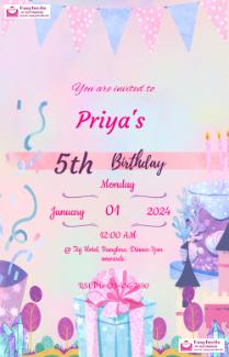 Create Birthday Invitations with Photos - Invitation Card Template
