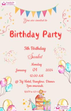 Design Personalized Birthday Invitations with Ease - Invitation Card Template