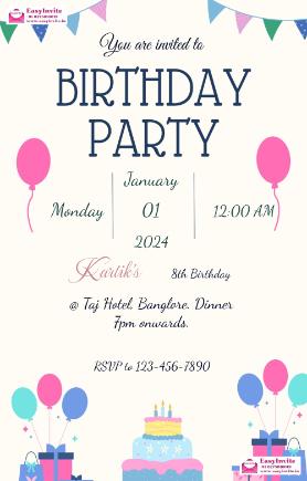 Design Personalized Birthday Invitation Cards - Invitation Card Template