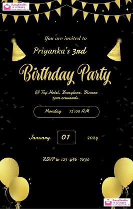 Make Personalized Birthday Invitations Online - Invitation Card Template