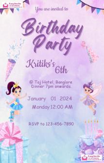 Customize Birthday Invitations with Ease - Invitation Card Template