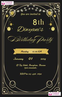 Create Custom Birthday Invitations with Photo - Invitation Card Template