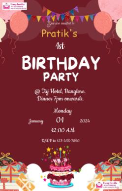 Personalized Birthday Cards with Photos - Invitation Card Template