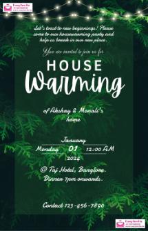 Design Housewarming Invitations for Free - Add Your Personal Touch - Invitation Card Template