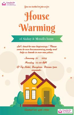 Create Custom Housewarming Invitations for Free - InvitePro - Invitation Card Template