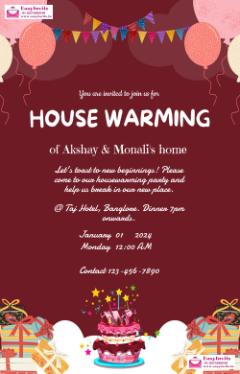 Design Housewarming Invitations for Free - Add Your Personal Touch - Invitation Card Template