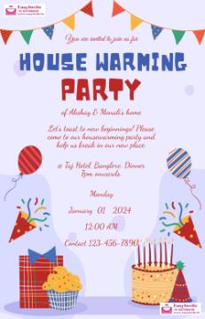 Create Custom Housewarming Invitations for Free - InvitePro - Invitation Card Template