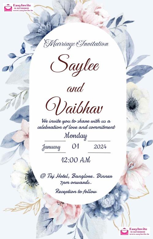 Wedding invitation templates (customizable) - Invitation Card Template