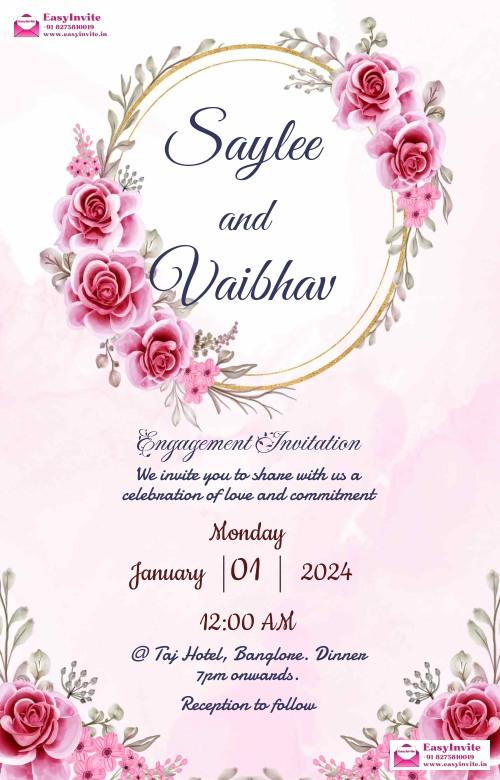 Modern Engagement Invitation - Customize Now!