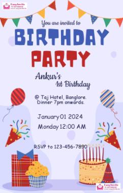 Make Your Own Birthday Invitation Cards Online - english birthday invitation card template
