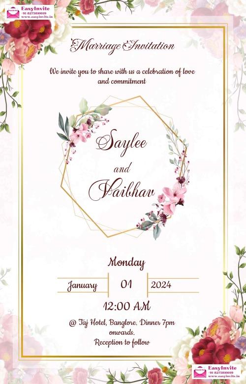 Personalize Your Wedding Invitations with InvitePro - english wedding invitation card template